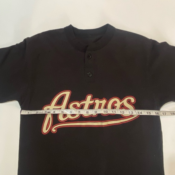 Vintage Houston Astros MAJESTIC Baseball Ringer T-Shirt Size Small - Picture 6 of 7
